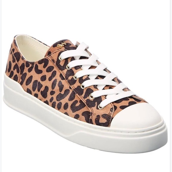 STUART WEITZMAN
 Sammy Low Top Sneaker
Cheetah Suede women size 10 like new - Picture 6 of 16
